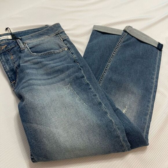 NWT Vigoss Thompson Tomboy Distressed Denim Jeans Size 31 New - Picture 8 of 8